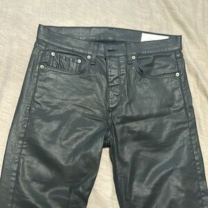 Rag & Bone Fit 2 coated black pants